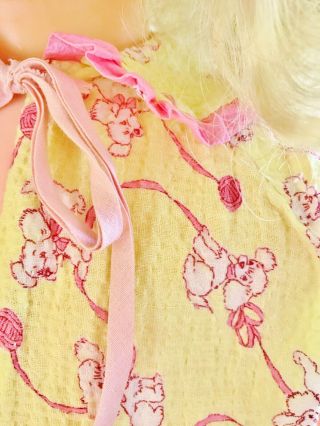 VTG 1950s 1960s Pink Yellow Print 2pc Dress set for Companion Patti Playpal Doll 3