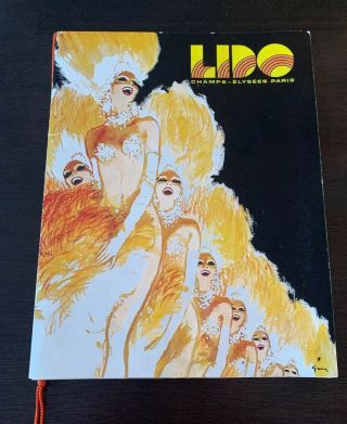 Vintage Lido Program Champs - Elysees Paris 1974