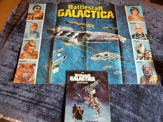 Battlestar Galactica Vintage Poster 1978 Cereal Giveaway Plus Storybook