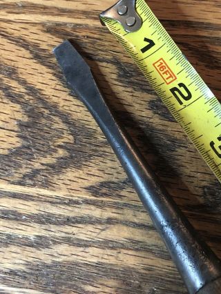 Antique 1900s Screwdriver,  Flathead Wood/Wooden Handle 8” Overall. 2