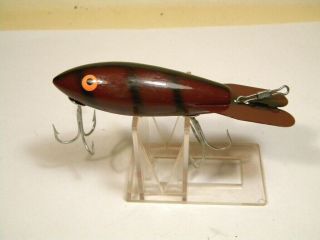 Vintage Bomber Brown Crawfish 3 " Wood Crankbait Lure