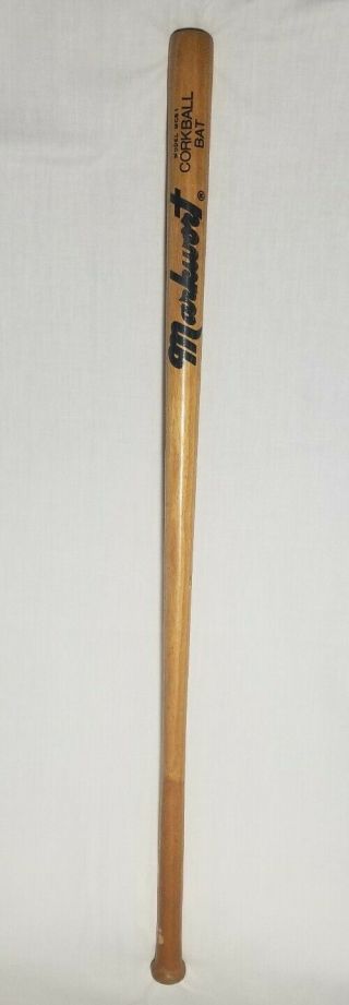 Vintage/antique Markwort Corkball/baseball Bat - Rare Piece 36 Inches