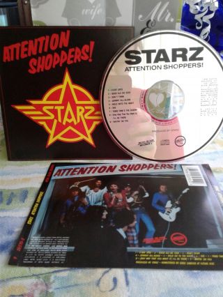 Starz Cd - Attention Shoppers 1978 Rare Classic Hard Rock