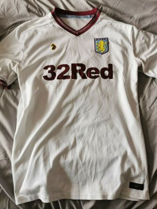 Luke Aston Villa Away Shirt (rare) White Xl.