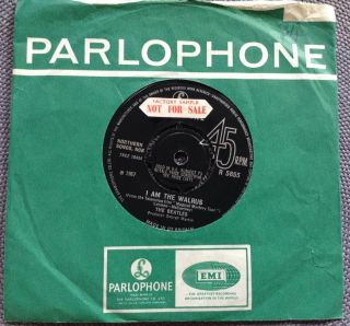 The Beatles - Hello Goodbye Rare Uk 1967 Promo Sample Decca Contract Press Ex,