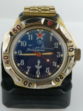 Antique Wristwatch Vostok Wostok.  Commander.  Russian Navy