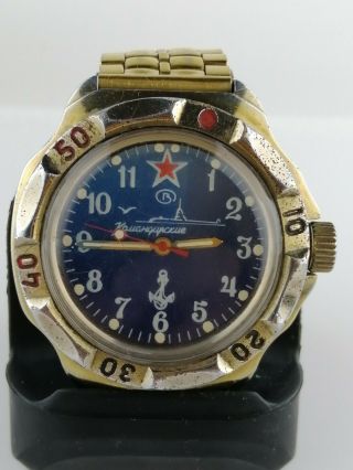 Antique wristwatch VOSTOK WOSTOK.  Commander.  Russian Navy 3