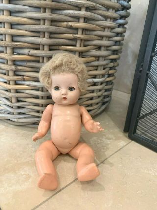 1930s Effanbee Patsy Babyette Antique Vintage Composition Doll Baby Blue Eyes
