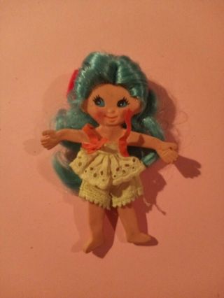 Vintage 1969 Ideal Flatsy Doll (blue Hair)