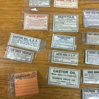 30 vintage pharmacy labels various pharmacies 2