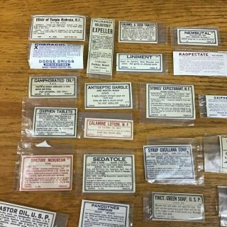30 vintage pharmacy labels various pharmacies 3