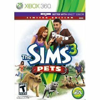 The Sims 3: Pets - - Limited Edition (microsoft Xbox 360,  2011) Rarely.