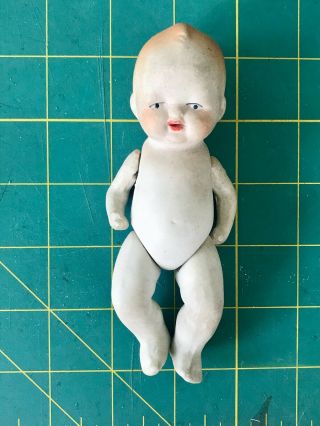 Vintage Japan Jointed Bisque Doll 5 " Antique Collectible 1920 