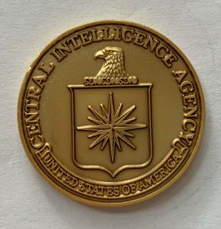 Cia Central Intelligence Agency Challenge Coin Langley Headquarters Rare