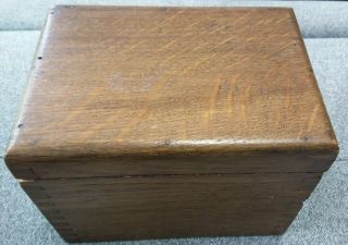 Collectable Antique Vintage Wooden Box For Cards Or Trinkets