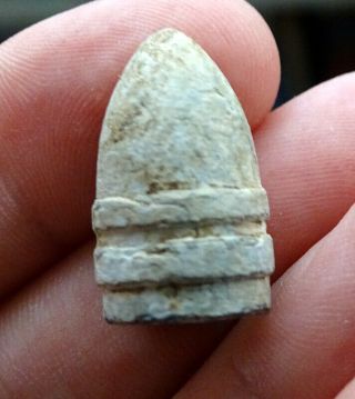 Antique Civil War Relic Raised Ring Sharps Bullet Minie Ball / Dug At Vicksburg