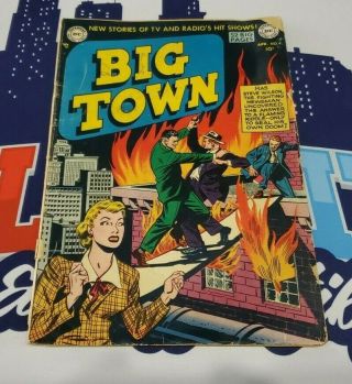 1951 Big Town 4 Steve Wilson Fighting Newsman Dc Rare Golden Age Comic