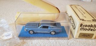 Rare Brooklin Brk 24 1:43 1968 Shelby Mustang G.  T.  50o Box,  Packaging,  & Case