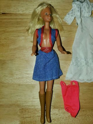 Vintage 1966 Barbie Doll Blonde Hair Blue Eyes Made In Taiwan Mattel Inc.