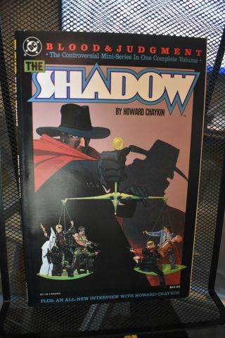The Shadow Blood & Judgment By Howard Chaykin Dc Tpb Rare Oop 1987 1st Print