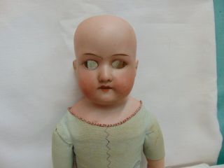 Antique Bisque Doll Head - A&m 370 Am - 2/0x - Dep - Armand Marseille - Germany.  Nr