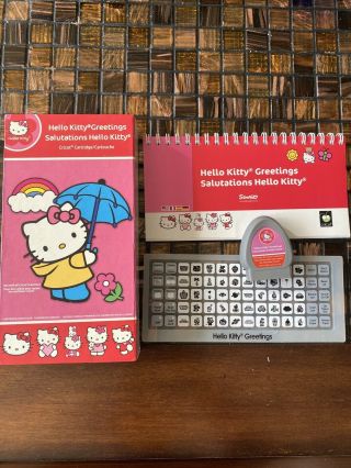 Cricut Hello Kitty Greetings Salutations Linked Rare Hard To Find