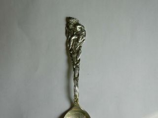 Antique Indian Wisconsin Saw Mill Sterling Silver Souvenir Spoon