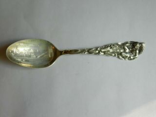 ANTIQUE INDIAN WISCONSIN Saw Mill STERLING SILVER SOUVENIR SPOON 2