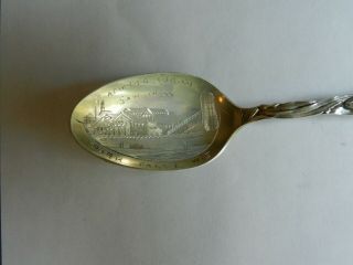 ANTIQUE INDIAN WISCONSIN Saw Mill STERLING SILVER SOUVENIR SPOON 3