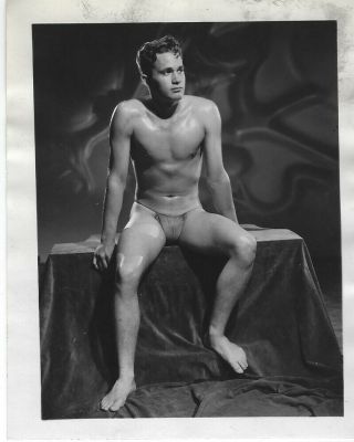 Vintage 50s Bob Mizer Amg Young Male Posing Strap 4x5