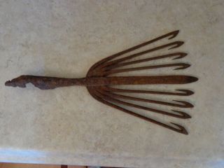 Antique Top Of Fruit Picker? Rusted Country Decor - What Is It?????
