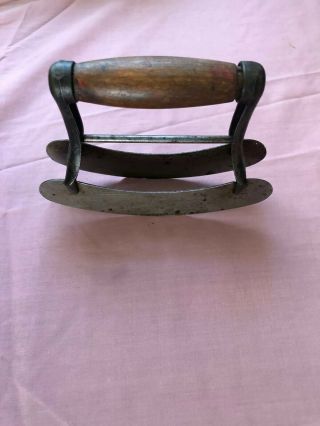 Antique Primitive Hand Held Food Chopper - Kitchen Utensil - All Metal Forged Euc