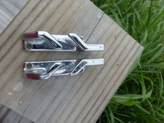 Antique Boat Cleats Rope Tie Off Chrome Pair Hardware