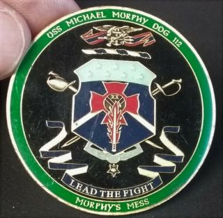 RARE USS Michael Murphy DDG - 112 US Navy SEAL Medal of Honor MoH Challenge Coin 3