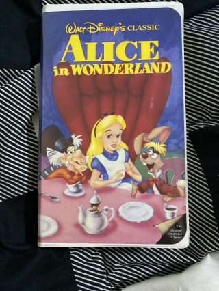 Vhs Walt Disney Black Diamond Alice In Wonderland 1987 Very Rare Collectible
