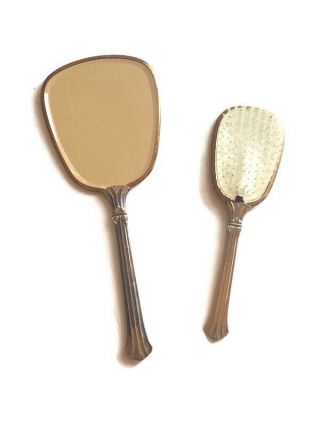 Vintage Hand Mirror And Hair Brush Dresser Set 1940’s To 1950’s