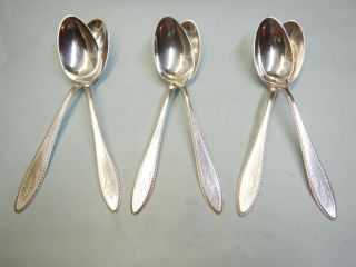 6 Argosy Oval Soup/dessert Spoons - Classic 1926 Rogers Finest