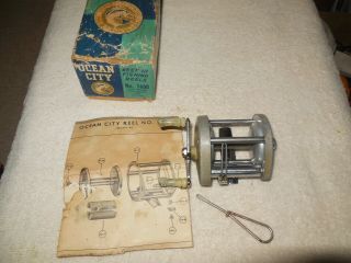 Vintage Ocean City 1600 Model A Casting Reel In The Box
