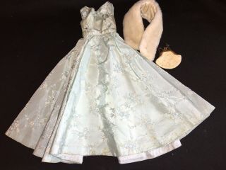 Vintage Doll Gown For 20” Fashion Doll,  Stole,  Purse,  Cissy Size Clothes