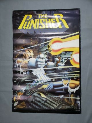 1989 The Punisher Poster From 1st Cover Marvel Comics 1986 Series Rare