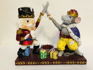 Rare Yankee Candle Christmas Nutcracker & Mouse King Votive Candle Tart Warmer