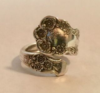 Gorham Sterling Spoon Ring Buttercup Pattern,  Size 7 1/2