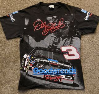 Rare Vintage 1993 Dale Earnhardt Nascar T Shirt Size Large Goodwrench Racing.