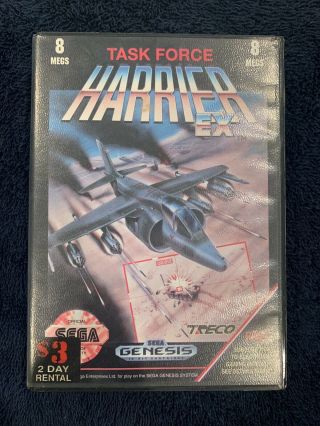 Task Force Harrier Ex (sega Genesis,  1991) - Authentic Rare Cib