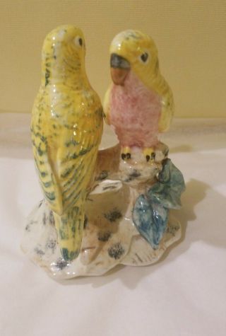 Rare Vintage Stangl Pottery Double Love Birds Yellow Birds Figurine Signed 3404