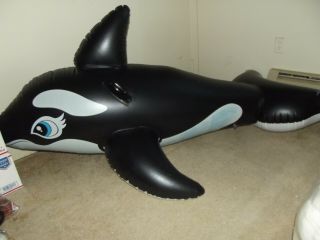 Inflatable Blow Up Vintage Rare 72 Inch Whale From Intex 1994.