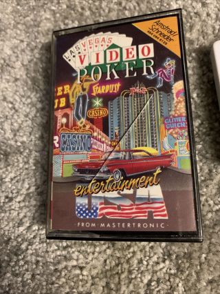 Amstrad CPC RARE Las Vegas Video Poker - Complete - Fully and 2