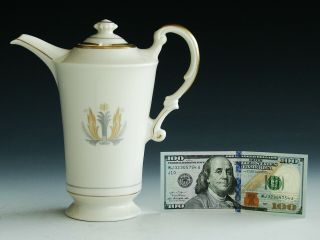 Antique Vintage Syracuse China Governor Clinton Porcelain Coffee Pot Art Deco