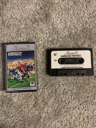 Amstrad Cpc Rare American Football - Complete - Fully And
