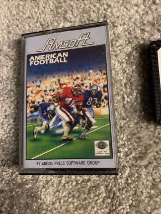 Amstrad CPC RARE American Football - Complete - Fully and 2